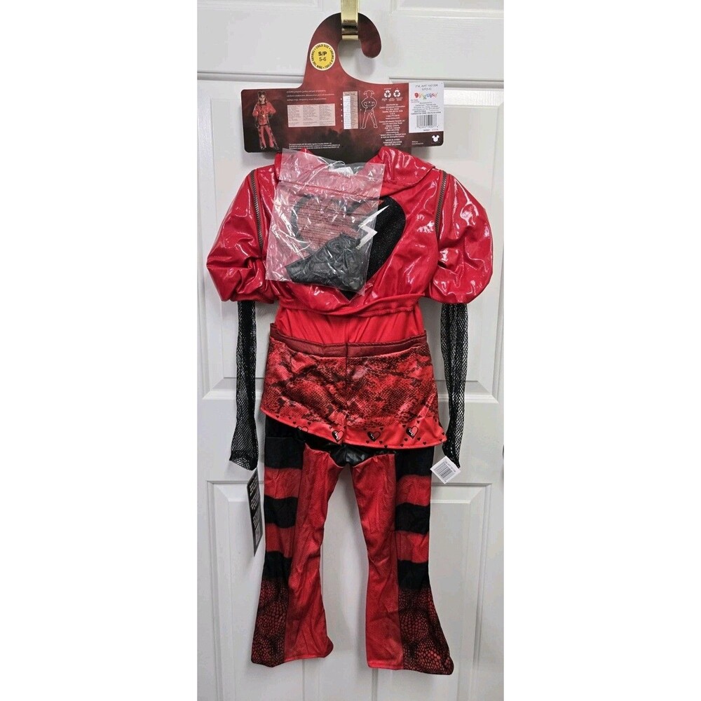 Disguise Girls' Disney's Descendants Rise of Red Deluxe Red Costume Small - Picture 2 of 3